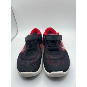 Nike Revolution 3 Kids Toddler Running Shoes Black Red Hook & Loop Size‎ 10C